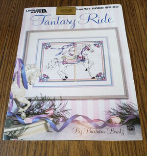 Leisure Arts Fantasy Ride Leaflet 2099 Cross Stitch Pattern